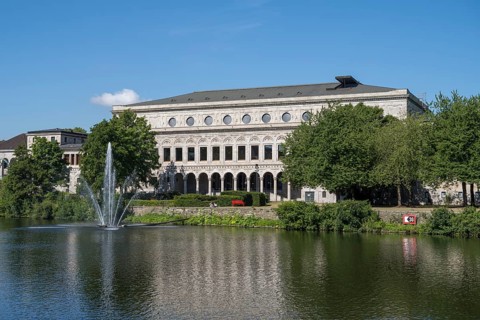 Civic hall an der Ruhr, Mülheim an der Ruhr, Rurgebiet, North Rhine-Westphalia, Germany