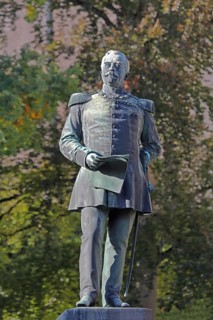 Monument to Prince Karl Anton von Hohenzollern, sculpture, Sigmaringen, Swabian Alb,