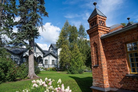 Brick building, former paper mill for the production of groundwood pulp board, UNESCO World
