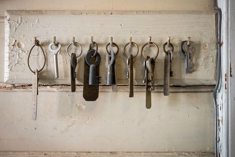 Key on key board, former paper factory and mill for the production of groundwood pulp board, UNESCO