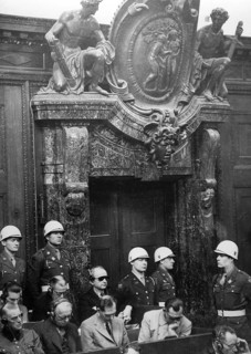 Nuremberg Trials, major war criminals, dock, Nuremberg 1946 J. Chaldej: This is an extraordinary