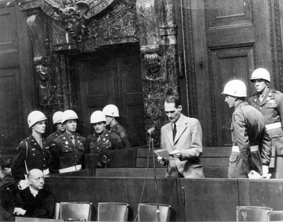 Nuremberg Trials, main war criminal, the defendant Rudolf Hess, Nuremberg 1946