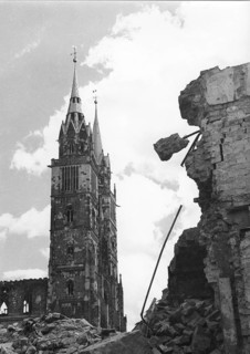 War damage, ruins, Nuremberg 1946