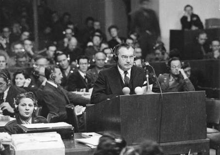 Nuremberg Trials, Nuremberg 1946, Chief Prosecutor Robert H. Jackson, USA, Nuremberg 1946