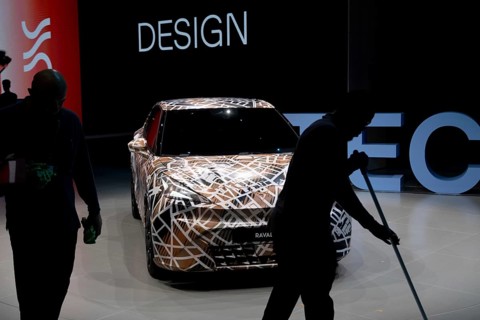 Munich, Germany - 10.9.2025: A Cupra Raval during the IAA Mobility 2025 (International Motor Show)