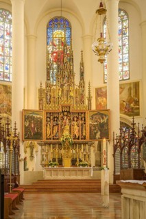Hochaltar Stadtpfarrkirche St.Jakob, Straubing, Bayern, Deutschland