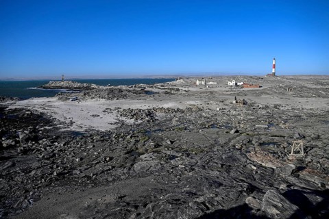 Leuchtturm von 1915, Dias Point oder Diaz Point, Lüderitz-Halbinsel, Region Karas, Namibia