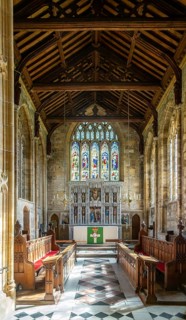 Interior of the Minster church of Saint Mary, Ilminster, Somerset, England, UK