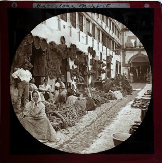 'Espartería en Almería' 1890 photographers Hermenegildo Otero and Miguel Aguirre, circular magic
