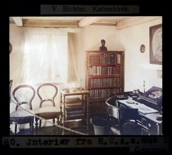 Interior of Hans Christian Andersen's House Museum, H.C. Andersen's Odense, Odense, Denmark by V