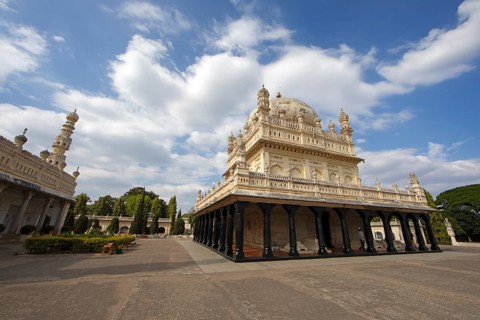 Gumbaz or mausoleum of Tipu Sultan and his family, Srirangapatna, Karnataka, India