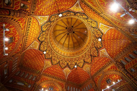 Gumbaz or mausoleum of Tipu Sultan and his family, interior view, Srirangapatna, Karnataka, India