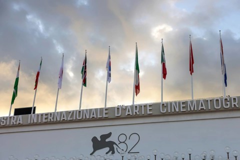 Venice, Italy - 2 September 2025: Palazzo del Cinema during the red carpet of - A house of Dynamite