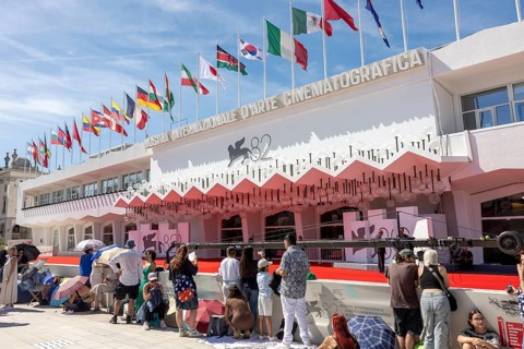 Venice, Italy - 3 September 2025: Palazzo del Cinema during the 82nd Venice International Film