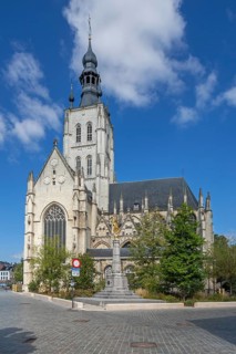 14th century Onze-Lieve-Vrouw-ten-Poelkerk, Brabantine Gothic Church of Our Lady ten Poel in the