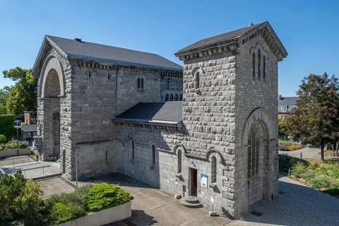 Our Lady of Beauraing, Notre-Dame de Beauraing sanctuary chapel of place of pilgrimage and Marian
