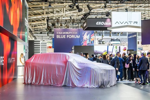 Exhibition stand of the Chinese manufacturer Changan. The Avatr brand is positioned in the premium