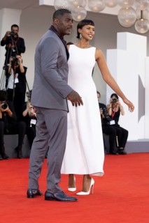 Venice, Italy - 2 September 2025: Idris Elba and Sabrina Dhowre Elba during the red carpet of - A