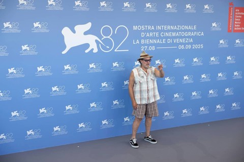 Venice, Italy - 3 September 2025: Julian Schnabel during the Photo Call of - In the Hand of Dante -