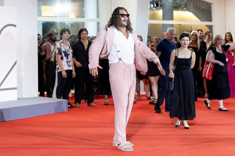 Venice, Italy - 3 September 2025: Jason Momoa during the red carpet of - Cartier Glory To The