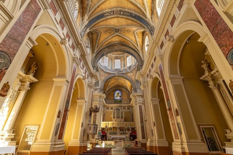 Interior of the Chiesa Parrocchiale della Trasfigurazione di Nostro Signore Gesú Cristo in
