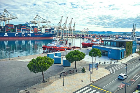 Port of the city of Koper, Slovenia