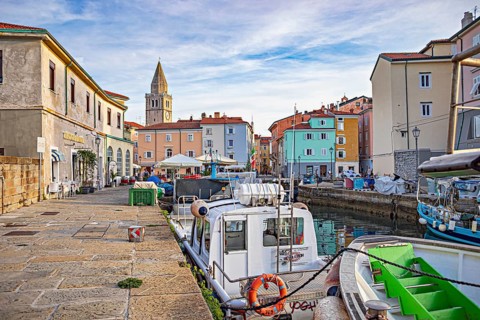 Molo Cristoforo Colombo from Muggia, Friuli-Venezia Giulia, Italy