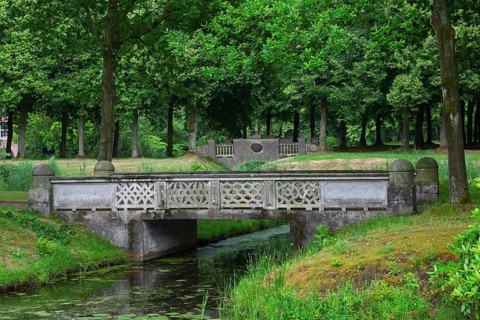 Park of Lütetsburg Castle, Lütetsburg, East Frisia, Lower Saxony, Germany