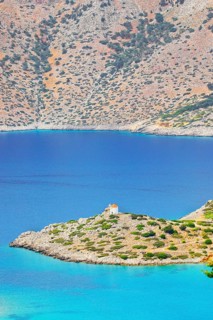 Panormitis bay, high angle view, Panormitis, Symi Island, Dodecanese Islands, Greece