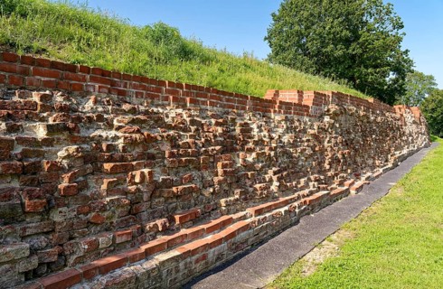 Parts of the Danewerk rampart system. Danewerk, part of the Haithabu and Danewerk UNESCO World
