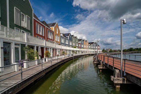 Small town of Houten near Utrecht, bicycles have priority in the town of 50, 000 inhabitants,