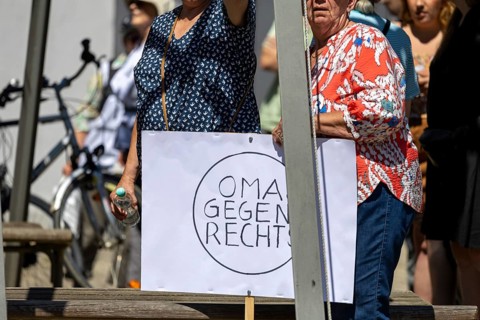 Counter-demonstration against the rally of AfD politician Joachim Paul in