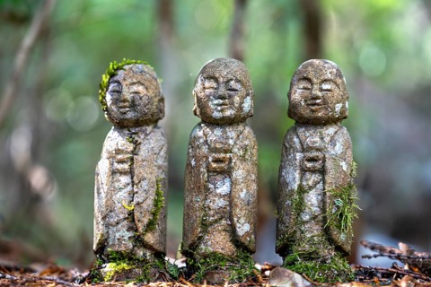 Jizo Statues, Koya, Ito-gun, Wakayama Prefecture, Japan