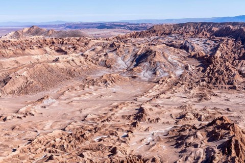 View of the Cordillera de la Sal from the Mirador de Kari, Piedra del Coyote, San Pedro de Atacama,