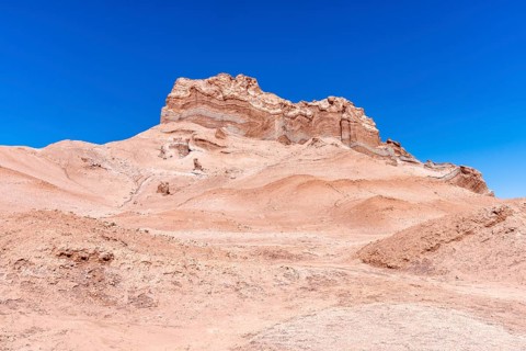 Rock formation in the Valle de la Luna, San Pedro de Atacama, San Pedro de Atacama, Región de