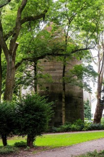 Bunker in a park in Wuppertal, Germany