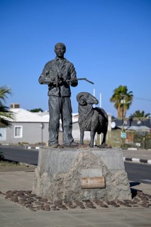 Karakul monument by artist Christina Salvoldi from 2007 to commemorate the 100th anniversary of the