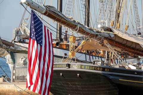 Detroit, Michigan, 9 August 2025, Four schooners visit Detroit for the Sail Detroit Festival. The