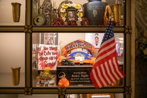 Wheat Ridge, Colorado - Ashes of the deceased and memories are stored in cubicles in the Tower of