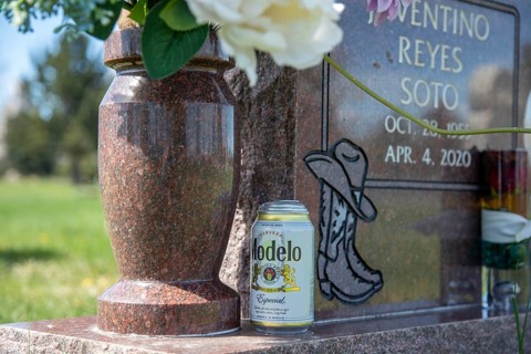 Wheat Ridge, Colorado - Graves decorated for Easter in Crown Hill Cemetery, also known as Olinger