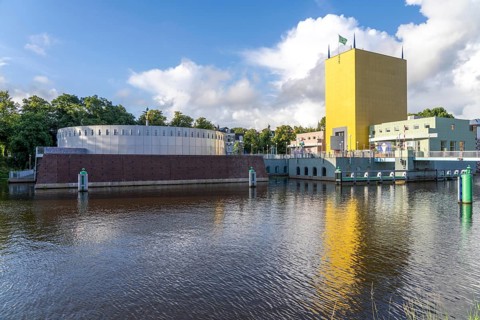 The Groninger Museum, art museum in various buildings in Groningen, between the central station and