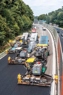 Rehabilitation of the A52 motorway near Essen, an 8 km long section between the Essen-Kettwig