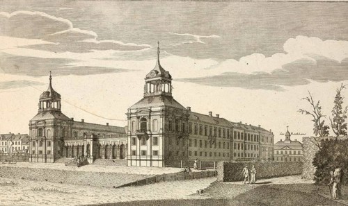 Royal Prussian pleasure palace at Oranienburg, Brandenburg, Germany, around 1880, digitally
