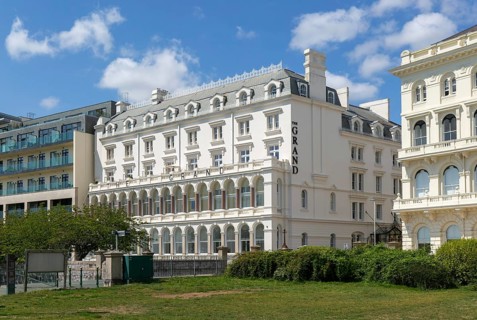 The Grand Hotel, The Promenade, Plymouth, Devon, England, UK historic listed building c 1870