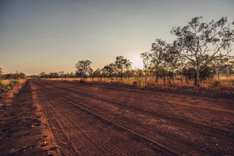 Outback Australia evening mood, Gibb River Road, North West Australia, The Kimberley Region,