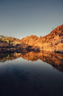 Sunrise Edith Falls in northern Australia, Australia