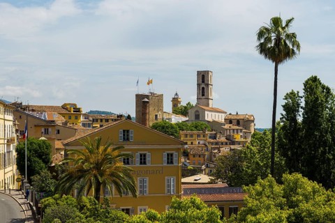 Panorama Old Town, Grasse, Alpes Maritimes, Provence Alpes Cote d'Azur, French Riviera, South of