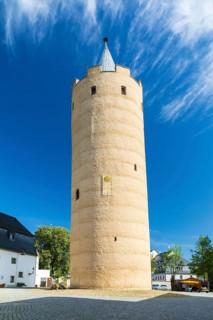 Keep Dicker Heinrich, Wildeck Castle in Zschopau, Erzgebirge, Saxony, Germany