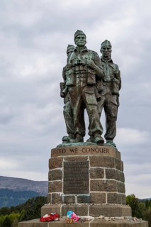 Commando Memorial, Grampian Mountains, Fort William, Highland, Lochaber, Scotland, UK