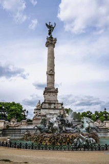 Fontaine du Char du Triomphe de la Concorde, Place des Quinconces, Bordeaux, Gironde,